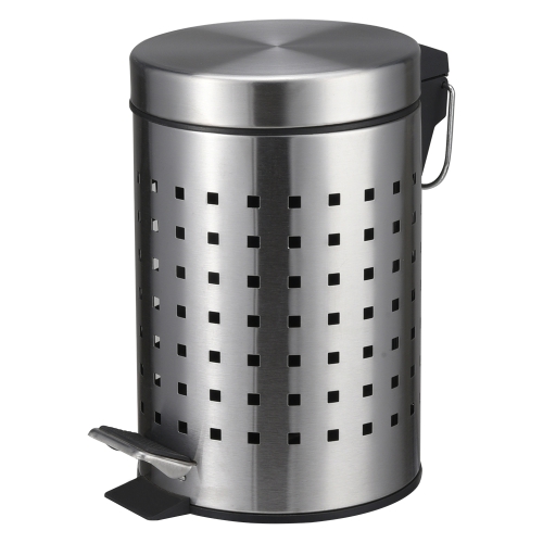 3 5 liter mini foot pedal trash can stainless steel with plastic liner