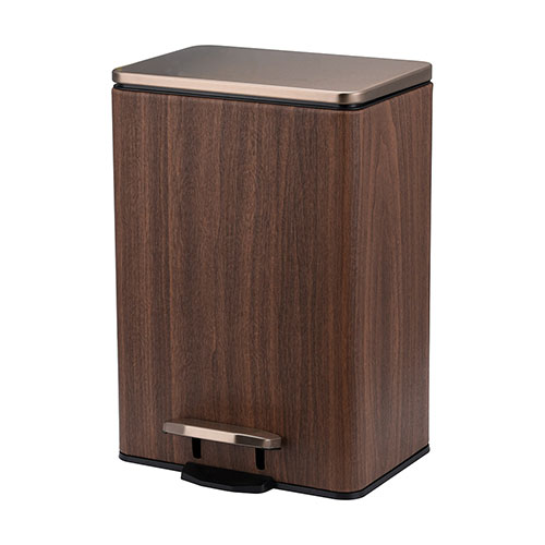Stainless steel commercial foot pedal marble trash can