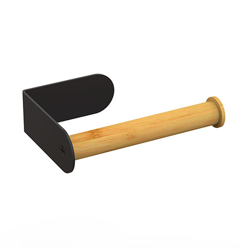 Bathroom toilet Self-adhesive wall mounted toilet roll holder black factory