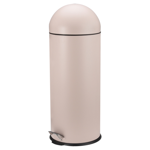 Black white dome lid pedal waste bin garbage can factory manufacturer