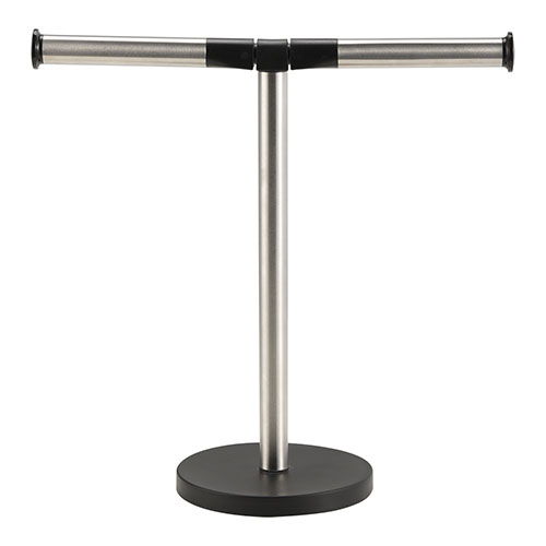 Kitchen bathroom countertop stainless steel foldable towel holder rack