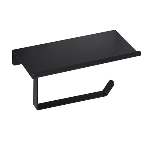 Bathroom wall mounted toilet paper roll holder black factory