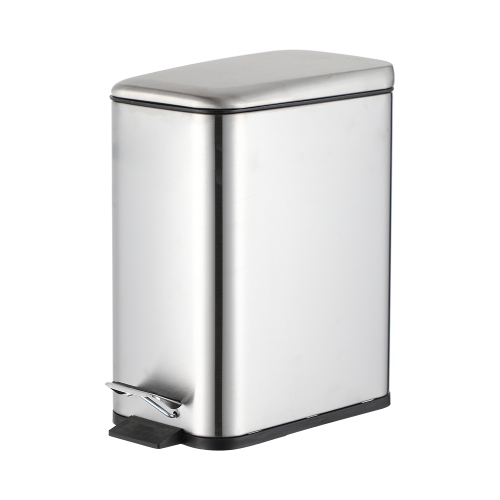 Soft close stainless steel 5L pedal waste bin dustbin manufacturer