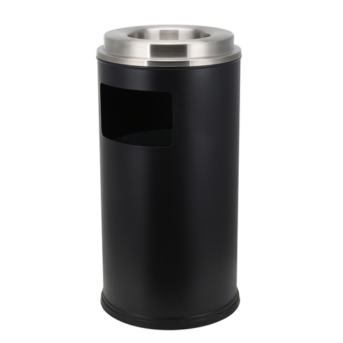 Shopping mall public area free standing stainless steel ashtray waste bin