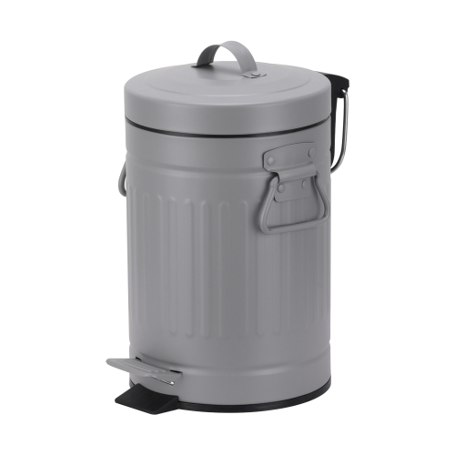 Classic style metal rubbish bin